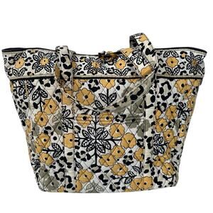 Vera Bradley Go Wild Large Laptop Tote Daily Work Commuter Bag With Some Wear